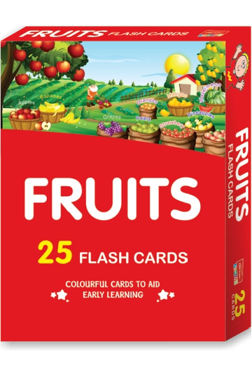 Fruits Flash Cards for Kids – Learn Fruits with Pictures